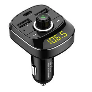 Car Wireless Blue tooth FM Transmitter Handsfree MP3 Player with Dual USB Charger for Phone