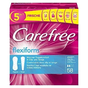 Carefree Panty Liners 58 pc Flexiform