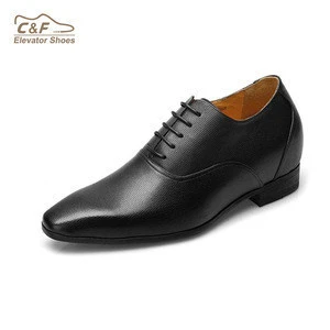 CF 7cm high heel men height elevator Men leather Dress shoes