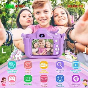 Cheap 2.4 inch kids Instant Camera Childrens Fun 64GB TF Memory Card Birthday Gifts Mini video camera