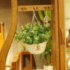 Cheap Handmade Iron Hanging Wicker Flower Basket