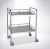 Import Cheap Hospital Furniture Stainless Steel Mobile Operating Instrument Trolley Medical Surgical Cart with two shelves for hospital from China