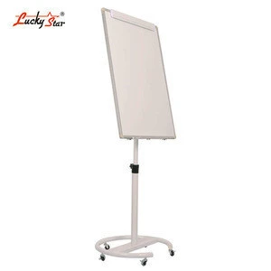 cheap moveable height adjustable erasable magnetic whiteboard flipchart easel stand