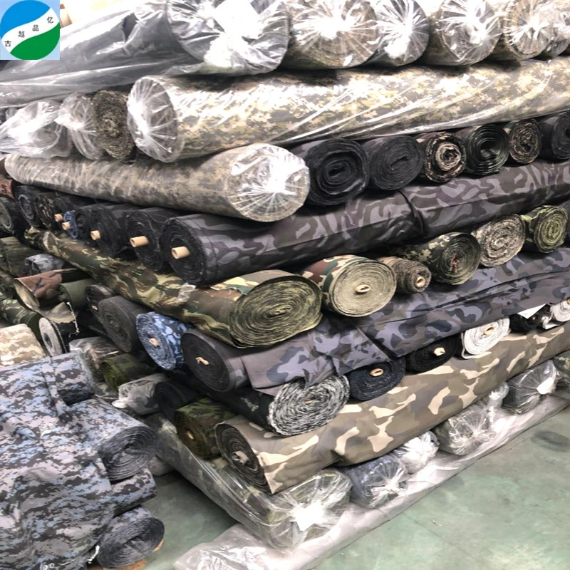 Cheap plain weaving camouflage print fabric stock in keqiao