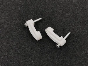 Cheap price wiring accessories plastic saddle cable clip with steel nail