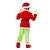 Import Child Cute Santa Claus Green Monster Cosplay Costume Outfit For Kids Christmas Party Costumes from China