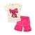 Import Children Clothing 2019 Summer Girls Clothes T-shirt + capri pants 2pcs Outfits Toddler Girls Clothing Sets from China