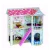 Import Children play Pretend Triple Floors Middle Wooden Doll House kids educational toy doll house from China