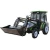 Import China 35hp 40 hp  4WD 4x4 small agricultural machinery Price  mini garden farm tractor with front loader and backhoe for sale from China