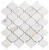 Import China Art Design Bianco Carrara White Arabesque Marble mosaic tiles Waterjet Artistic Lantern Mosaic Tile from China