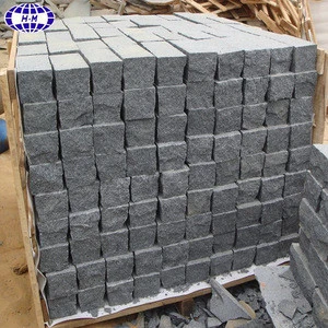 China dark grey granite g654 paving stone