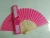 Import China Factory Beautiful Hand Bamboo Wedding Fan/Personalized Gift Silk Fan from China