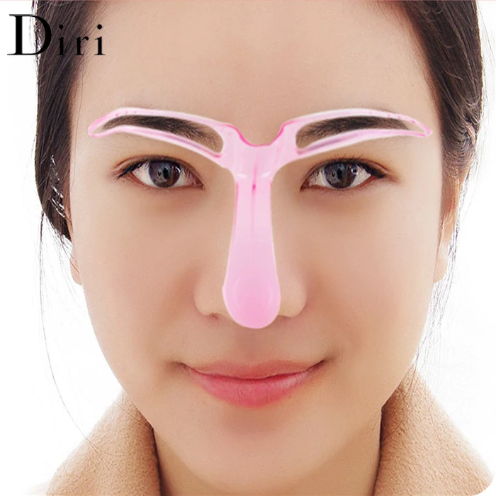 China Factory Plastic DIY Shaping Eyebrow Template, Eyebrow Shape Stencil, Makeup Grooming Tool