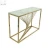Import China factory price hotel home furniture modern gold cross stainless steel marble top console table from China