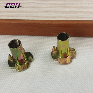 China hardware wholesale,metal rotate screw minifix,connector,4 claw screw nail