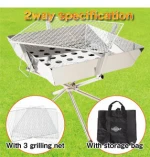 China  hot sale 445 x 445 x350 useful grill outdoor charcoal barbeque with exclusive storage bag