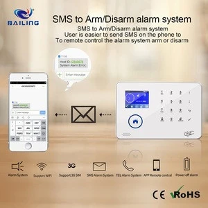 China house alarm wireless WIFI GSM 3G security burglar alarms for homes