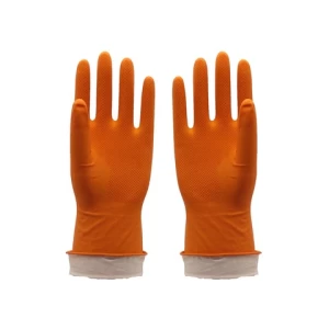 China latex dish washing thick rubber gloves