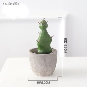 China wholesale small size artificial plants potted succulents for desk decoration