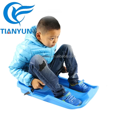 China wholesale winter kids toy snow sled scooler with handle