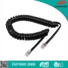 Chinabase best selling RJ9 4P4C PVC jacket telephone cord telephone handset coiled wire