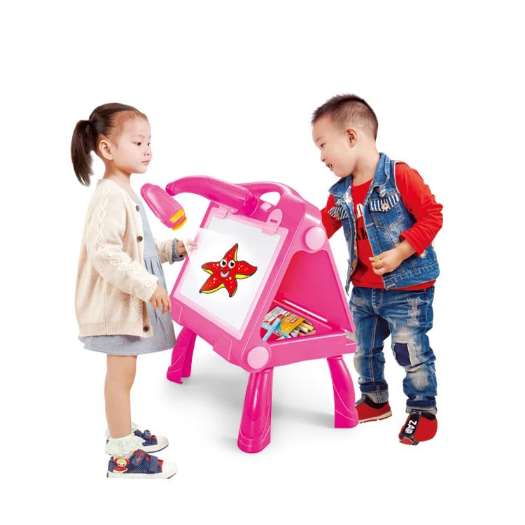 Chinese Factory Drawing Toy Kids Drawing Table Projector Education Learning Toy Writing And Drawing Easel Projector Painting Toy