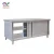 Import Chinese Foshan Supplier good quality stainless steel 201/304 kitchen cabinet with swing doors work table from China