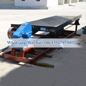 Chromite ore concentrate recovery shaking table machine