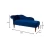 Import classical design indoor chaise lounge chairs velvet cover chaise lounge for bedroom from China