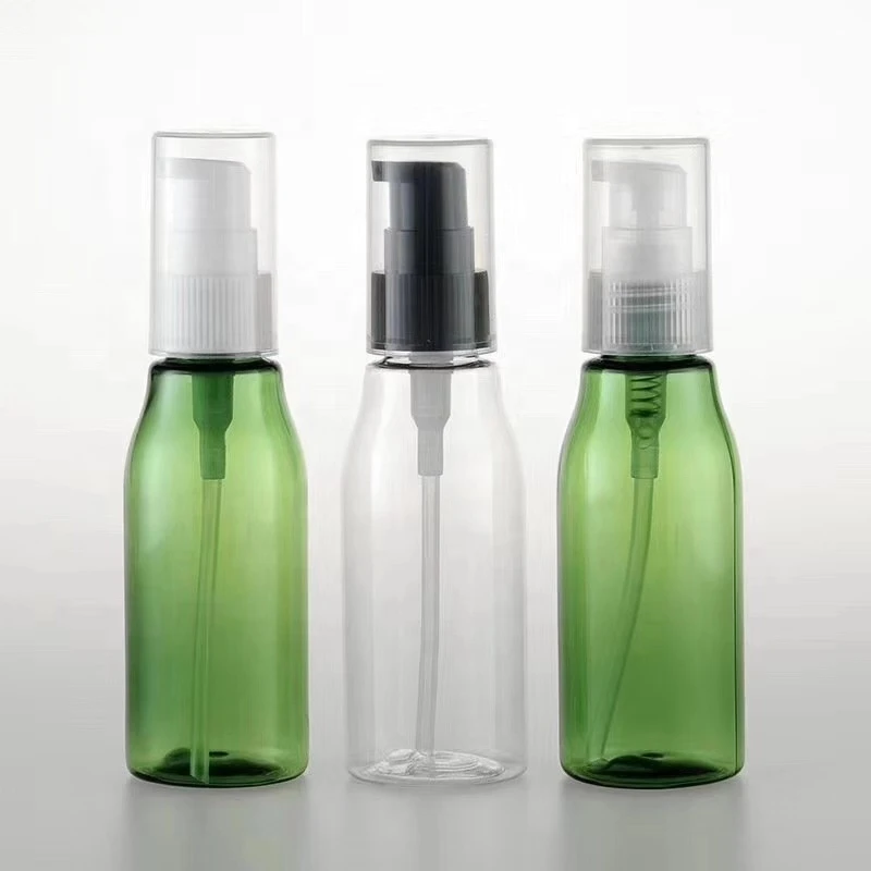 clear 100ml plastic Discharge makeup oil bottle