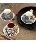 Coffee set PORCELAIN MUGS/CUPS and SAUCERS