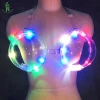 Colorful LED Luminous Sexy Lady Bra Night Club LED Lighting Bra Wine Container Atmosphere Props Stage Party Luminescent Clothes