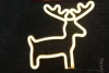 Colorful or warm white Reindeer Shaped Neon Sign Room Decor Night Lights with Battery & USB Operation led neon flex light