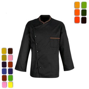 Comfortable and professional white red contrast chef uniform for restaurants chef