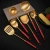 Import commercial non toxic high quality frying spatula slotted spoon kitchen utensil set cooking tools from China