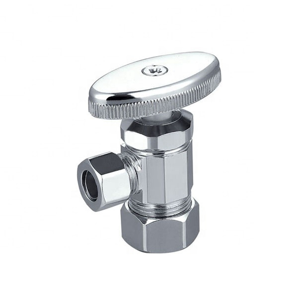 Buy Compression Style Shut-off Brass Angle Valves With Classic Oval ...