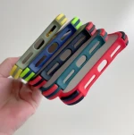 Contrast Color Four corner Back Cover TPU PC  Matte Frosted Phone Case For Tecno Camon 15 12 16 Tecno Spark 4 5  POUVOIR 4