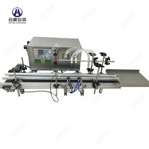 Conveyor belt automatic desktop small glass vial refill liquid/perfume filling machine for sale