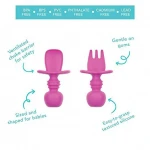 Cooking Spoon Set Silicone Rubber Spoon Feeder,Training Mini Silicone Baby Spoon