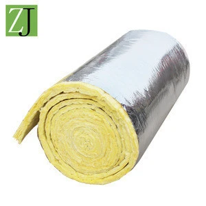 Cost-effective fiber glasswool roll/glass wool with aluminum foil for sale