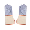 Cow Split Leather Safety Construction Industry Welding Gloves For Wooding