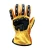 Cowhide leather outdoor work gloves anti-vibration full finger impact protection safety work gloves