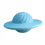 Cream taste natural latex rubber dog toy flying disc shape leek food dog playing eating toy