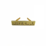 Custom 3D letter curved zinc alloy bag metal purse logo make parts hardware accessories