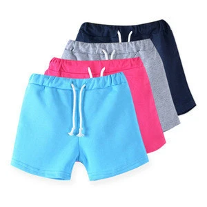 Custom Candy Color Girls Shorts Hot Summer Boys Beach Pants Shorts Kids Trousers Children Pants 2018