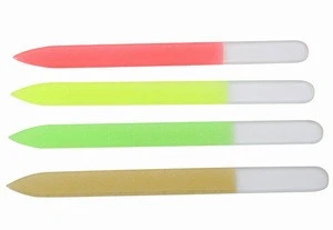 Custom Colorful Double Side Glass Nail File Wholesale Crystal Nail File
