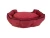 Import Custom Fabric OEM Red color dog soft round pet beds from China