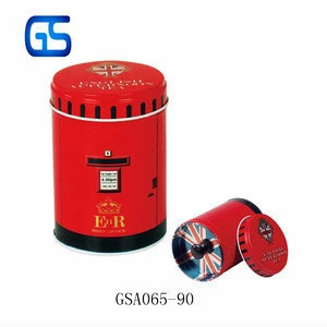 Custom High Quality Food Grade Printed Round Tin Can for Tea