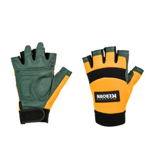 Custom Impact Protection Gloves Open Finger Work Gloves Construction Mechanic Tool Gloves