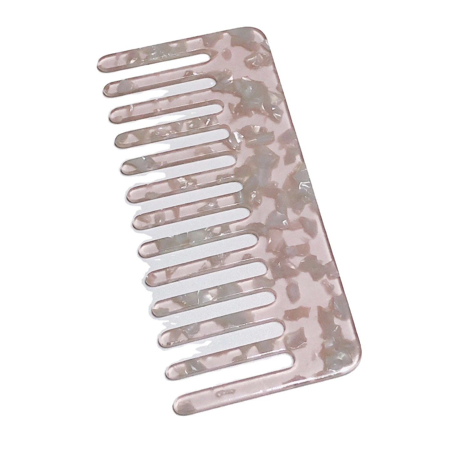 Custom Logo High Quality Durable Plastic anti-static Multiple Color Hair Comb Wide Tooth Comb